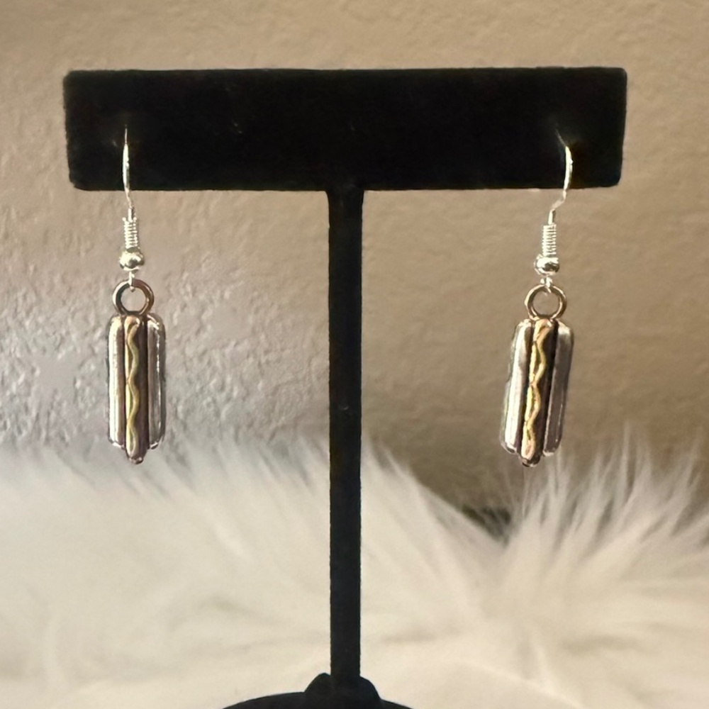 Brighton Hot Dog Earrings New !! View 3